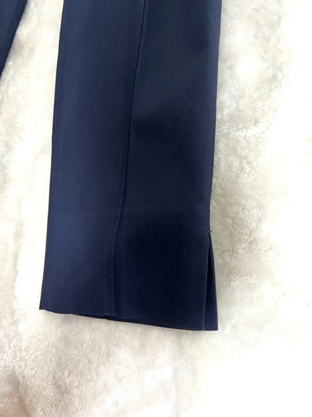 Tory Burch Navy High-Waist Slim Trousers Navy Size 4